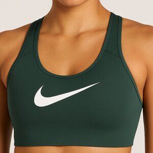 Nike Dri-FIT Shape 2.0 High Impact Women's Green Non Padded Sports Bra Medium